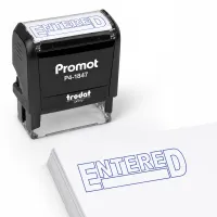 entered stamp