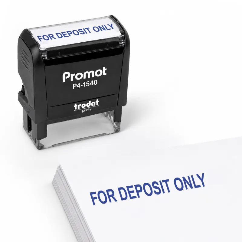 For Deposit Only Stamp (Blue)