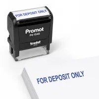 For Deposit Only Stamp (Blue)