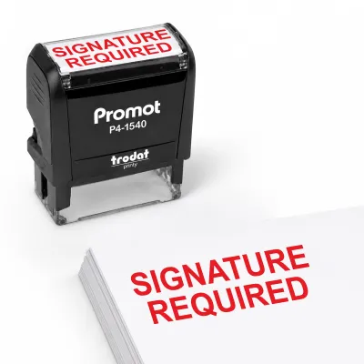 Signature Required Stamp