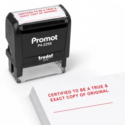 Certified True Copy Stamp