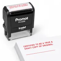 Certified True Copy Stamp