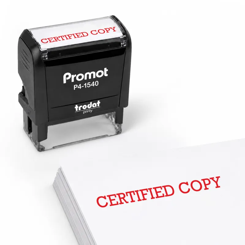Certified Copy Stamp