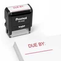 Due by Date Stamp