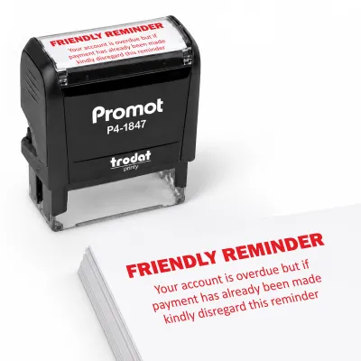 Friendly Reminder Overdue Stamp