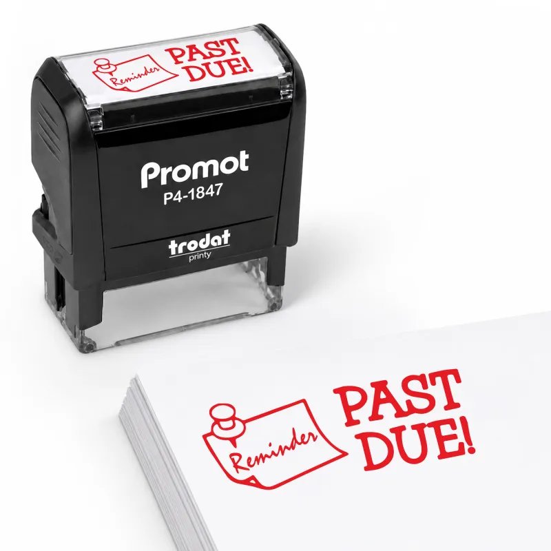 Icon Reminder Past Due Stamp