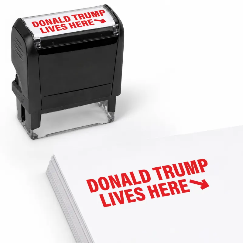 Donald Trump Lives Here Stamp