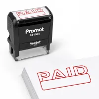 Box Outline Paid Stamp
