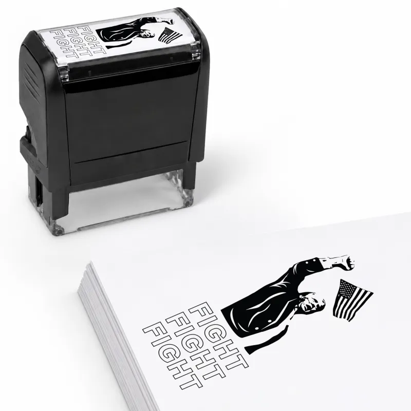 Trump Fight 2024 Stamp - Black