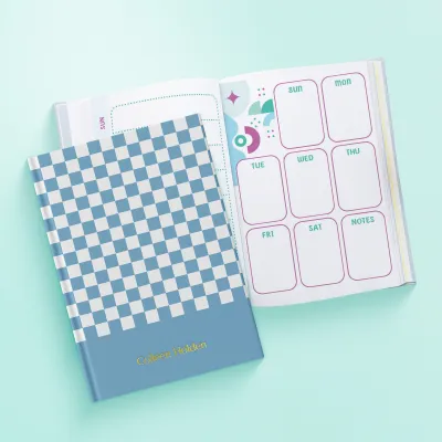 Personalized Undated Planner - Blue