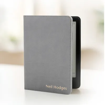 Kindle Leather Case- Gray