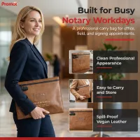 Notary Supply Bag — Everyday Notary Bag for Women & Mobile Notaries (Brown)